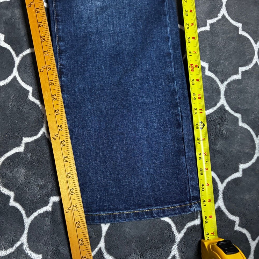 Lucky Brand 223 Straight Leg Mens Jeans 34x30 Dark Blue Wash Stretch Denim NEW - Picture 3 of 10